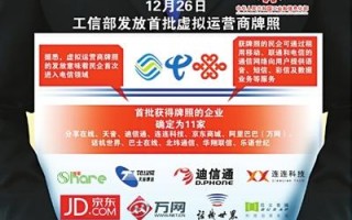 工信部虚拟运营商牌照，工信部虚拟运营商牌照名单